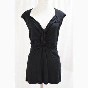 Banana Republic Women's Size XS Stretch Black Top Shirt Blouse Sleeveless